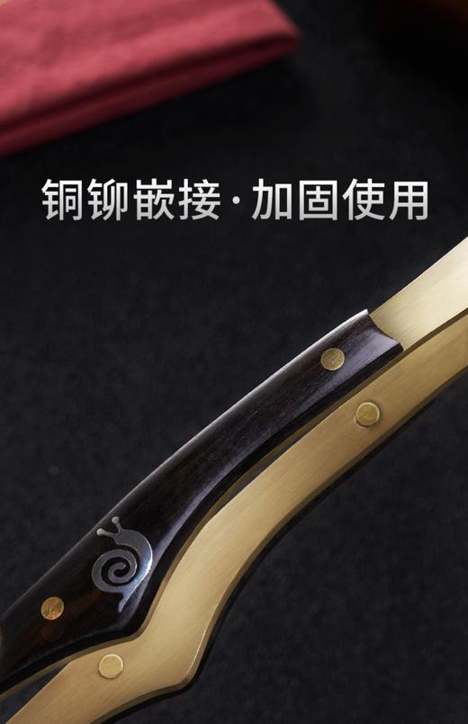 纯铜茶夹茶杯夹子 洗杯夹双用茶刀茶勺铜茶道六君子功夫茶具配件 商品图3