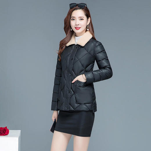 意满Z105冬季新款简约加棉加厚羽绒棉服 商品图2