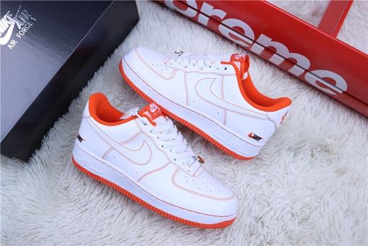 【真标 空军一号系列】耐克/NIKE 耐克空军低帮板鞋 白橙 商品图0