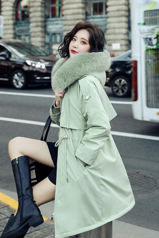 WZNH-HZL2090新款派克棉服女韩版宽松加厚棉衣加绒外套派克服 商品图5