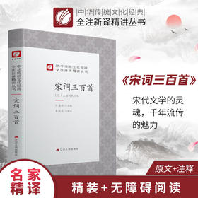 宋词三百首精装 中华传统文化经典全注新译精讲丛书 许嘉璐先生主编朱德慈译注原版国学名著正版