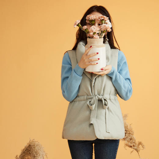 山林曦照 小火炉 羊毛羊绒鹅绒马甲外套 商品图1