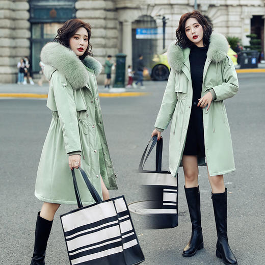 WZNH-HZL2090新款派克棉服女韩版宽松加厚棉衣加绒外套派克服 商品图3