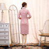 时尚改良，加厚兔毛领长袖旗袍XL-2343 商品缩略图3