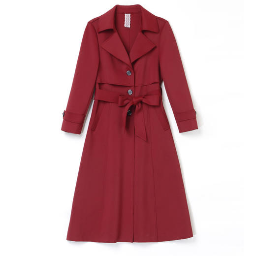 WZNH-MZYG2159秋季V领显瘦气质修身简约大气时尚潮流优雅风衣 商品图2