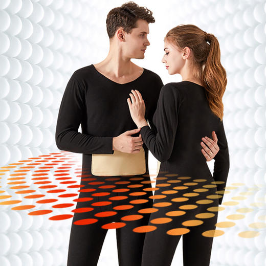 【这个冬天就靠它 德绒保暖内衣】暖宫+暖胃+护关节 蚕丝贴片 双面磨毛自发热 无痕贴身 加绒加厚 秋冬秋裤男女 商品图1