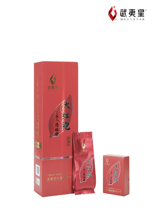 武夷星 红韵大红袍竖条装108g /盒 (9克x12小盒），整件是20盒/箱 商品图0