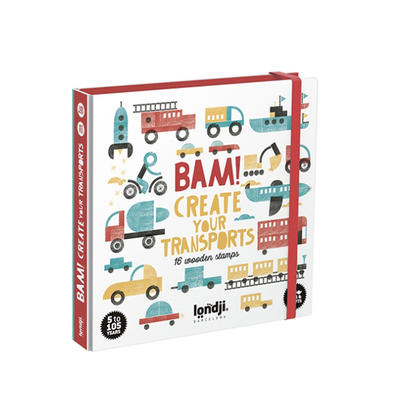 西班牙 Londji交通工具印泥积木作画三合一活动书 商品图0