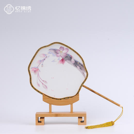 蜀绣双面绣宫扇-紫梦 商品图1