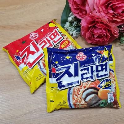 不倒翁真拉面原味不辣袋装오뚜기진라면순한맛120g 商品图1