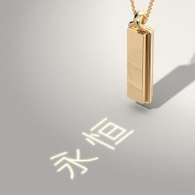 订购8周到｜THE RAYY-BAR BOLD-独家中文-18K黄金 长条 厚款 项链［瑞士设计师］