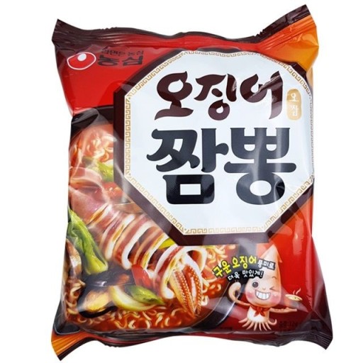农心鱿鱼面袋124g농심오징어짬뽕 봉지124g