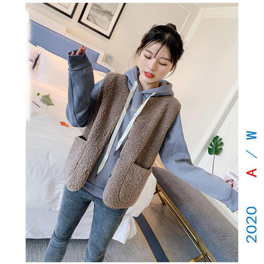 【ins超人气，秋冬超可爱日系背心马甲外套】时尚潮人穿搭单件,面料柔软，手感细嫩亲肤  保暖休闲随性 商品图5