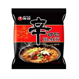 农心牛骨补养辛辣面袋130g농심신라면블랙봉지130g/23.07.13까지