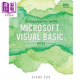 【中商原版】Programming With Microsoft Visual Basic 2017 8th edition 豆瓣阅读 英文原版 Windows核心编程 第8版 Diane Za
