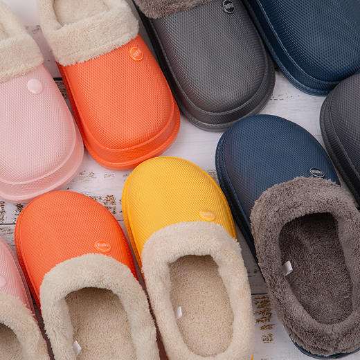 【预售11月6日发货】沐春初夏防水防滑保暖包头棉拖鞋（202款） 商品图0