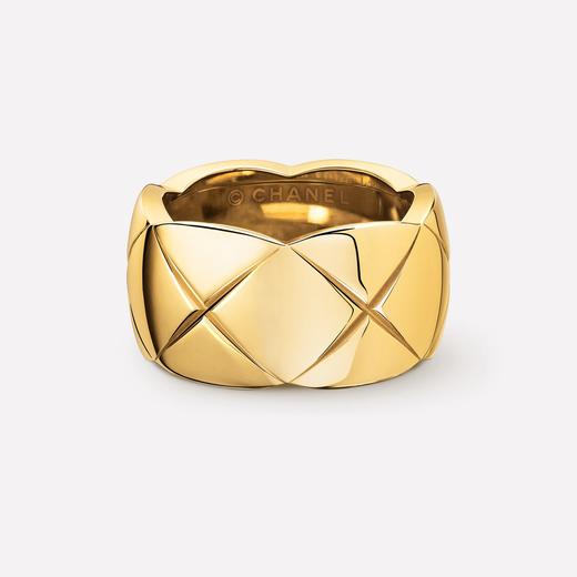 chanel款 coco crush/菱格纹/素金戒指/11.2mm(g18k)