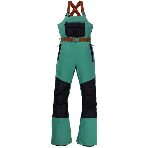 Burton 20-21款 Larosa Bib Pants  女款背带滑雪裤 绿色 商品图0