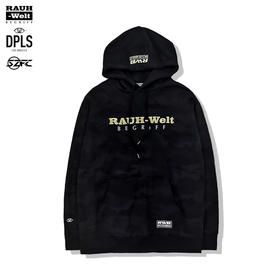 2020秋冬 RWB X DPLS 新款 深色迷彩 金标银标套头卫衣 男女同款