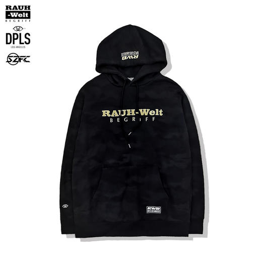 2020秋冬 RWB X DPLS 新款 深色迷彩 金标银标套头卫衣 男女同款 商品图0