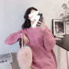 冬季新品 【新年主题色】 兔毛马海毛混纺女士外穿套头拉绒V领毛衣DF 商品缩略图3