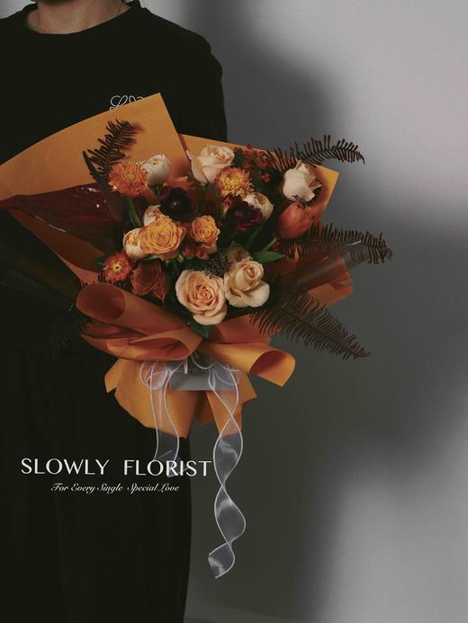 万圣节主题花束-爱马仕橙 商品图1