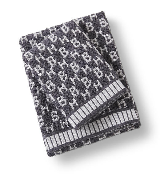 HBMJ-001-3 HB LOGO提花毛浴巾三件套 商品图1