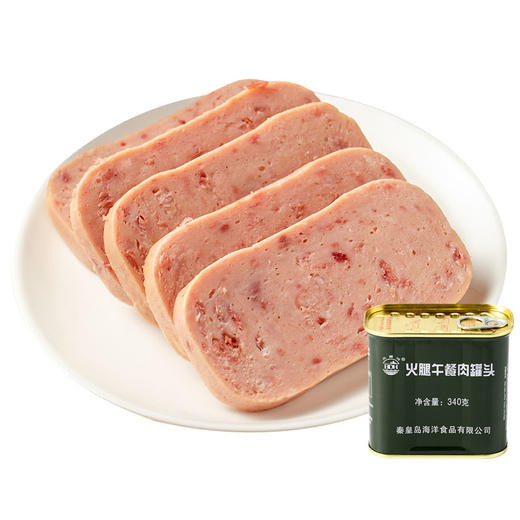 北戴河午餐肉罐頭340gx4罐組合大肉粒火鍋泡麵伴侶