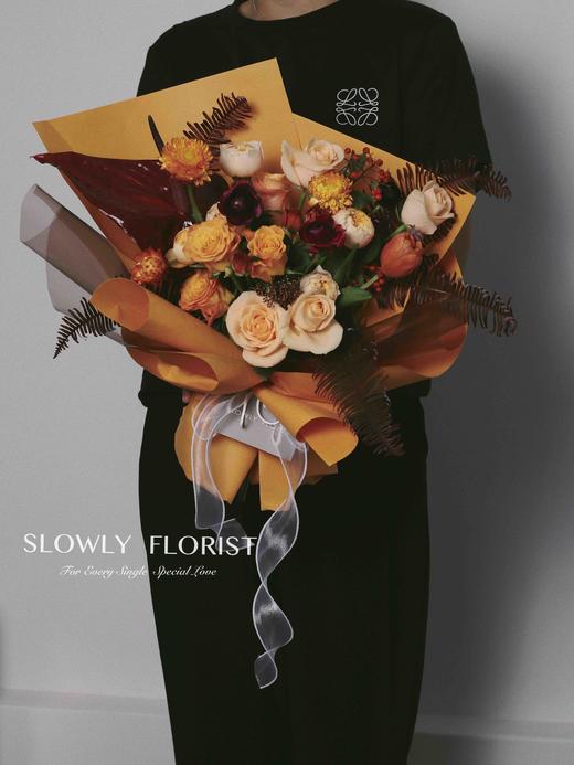 万圣节主题花束-爱马仕橙 商品图0