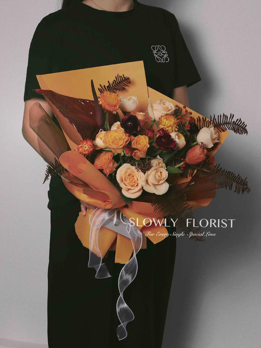 万圣节主题花束-爱马仕橙 商品图2