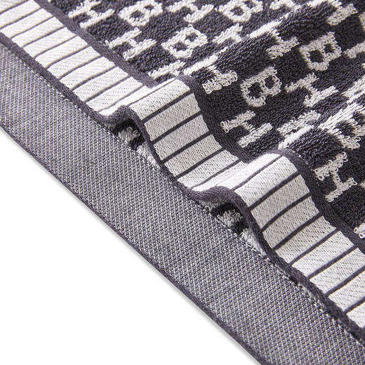 HBMJ-001-2 HB LOGO提花毛巾二件套 商品图2