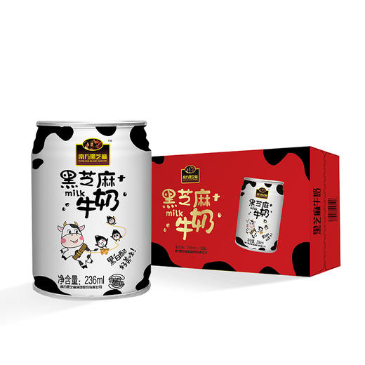 罐装黑芝麻牛奶 12罐装 商品图3