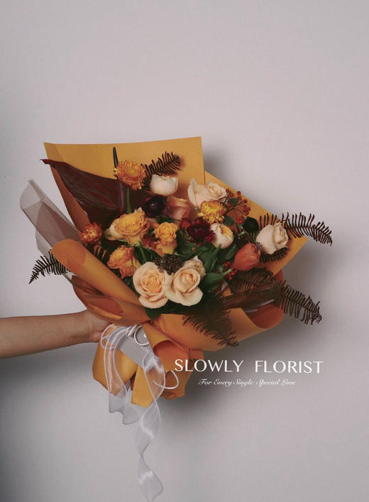 万圣节主题花束-爱马仕橙 商品图3