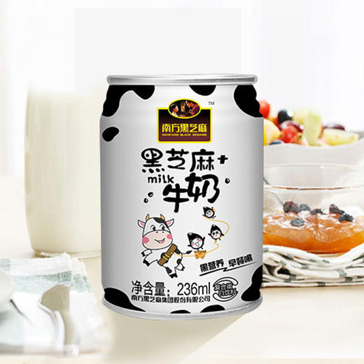 罐装黑芝麻牛奶 12罐装 商品图1