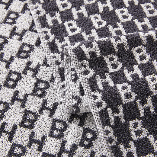 HBMJ-001-3 HB LOGO提花毛浴巾三件套 商品图5