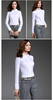 J6230001 颈袖添香春夏新款白色气质OL修身长袖职业装白衬衣 女 商品缩略图1