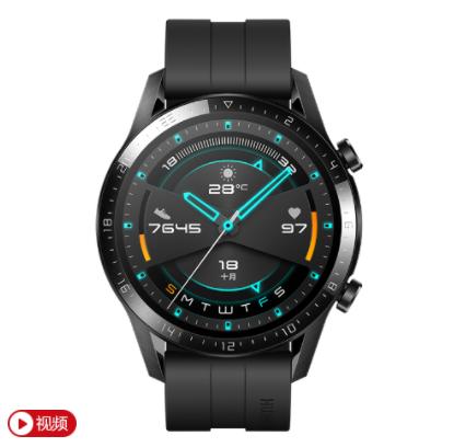 HUAWEI WATCH GT 2 运动款 曜石黑（46mm）华为智能手表 商品图0