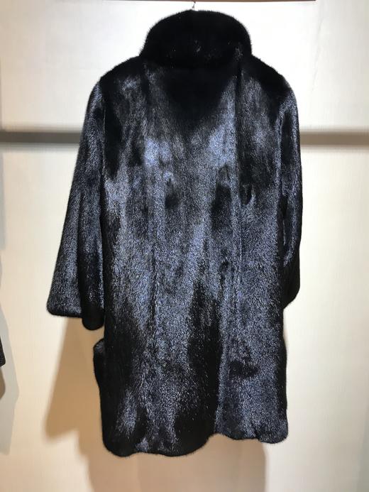 206PC069--黑色水貂款皮大衣--《冬季时尚系列》 商品图1