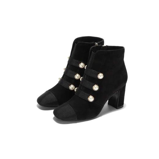 Westory2017年冬季厚底高跟金属扣时尚保暖靴W274S80591 商品图0