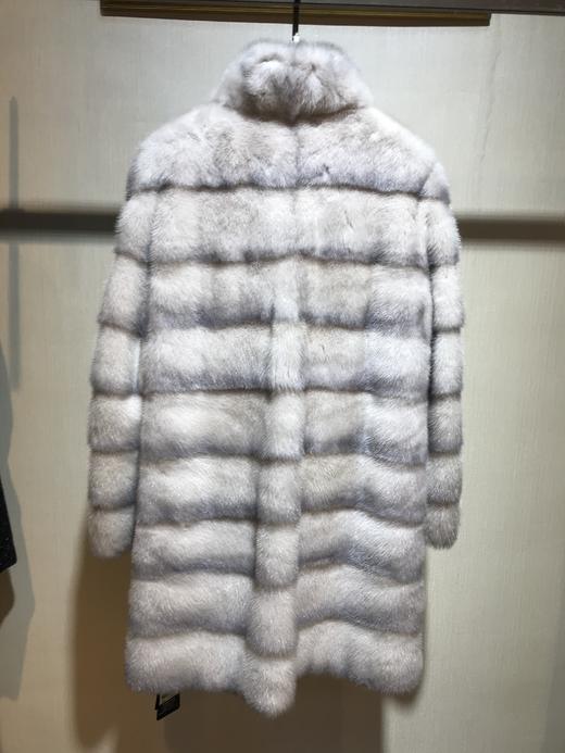 206PC052--紫色喷条水貂皮大衣--《冬季时尚系列》 商品图1