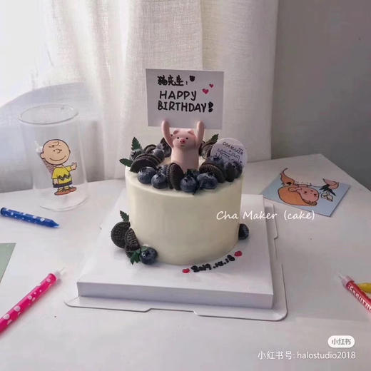 举牌猪蛋糕 商品图0