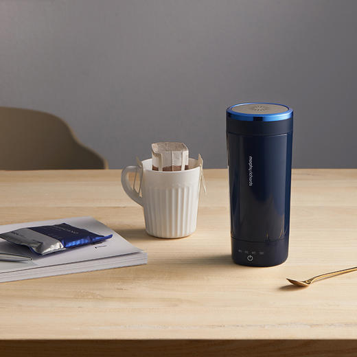 摩飞电热烧水壶便携式轻养杯家用自动保温小型旅行加热养生MR6060 商品图3