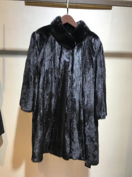 206PC070--黑色水貂款皮大衣--《冬季时尚系列》 商品图2