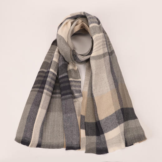 秋冬新款英伦风仿羊绒时尚大披肩  KFW2006001 001 商品图1