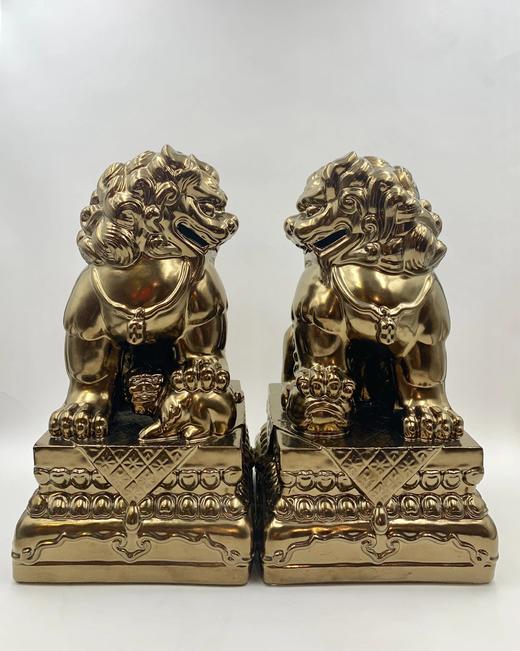 黄玉龙/故宫狮/白/对 商品图0