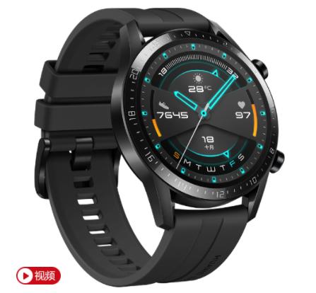 HUAWEI WATCH GT 2 运动款 曜石黑（46mm）华为智能手表 商品图1