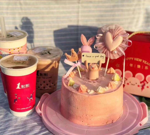 举牌猪蛋糕 商品图0