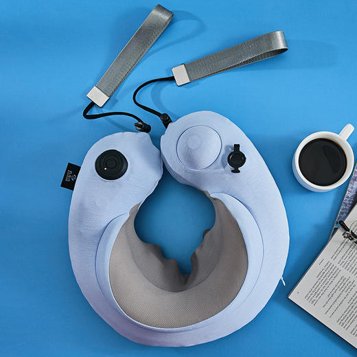 【双11狂欢：限时4折】凯意德二代充气按摩枕，U型枕与按摩完美结合，双机芯按摩动力，随时享受轻松 商品图0