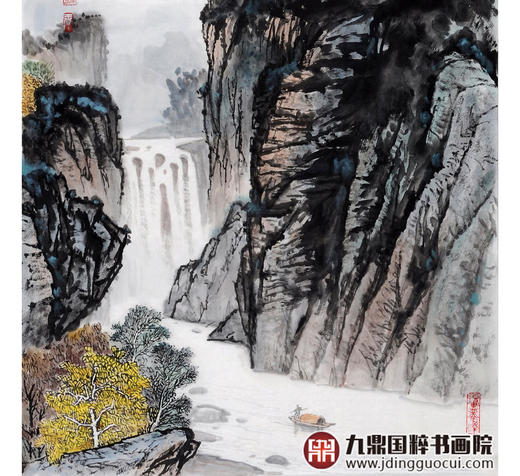 王功学《山雄势险惊游客》68*138cm 山水竖幅作品 玄关/办公室挂画 商品图5