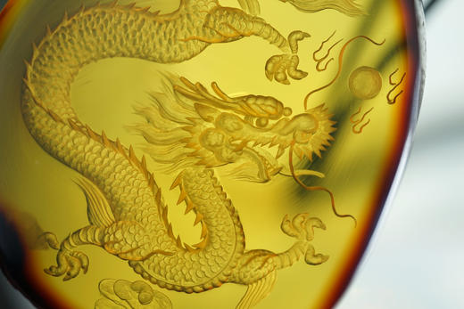 龙凤呈祥 ·墨西哥红蓝珀吊坠 商品图9